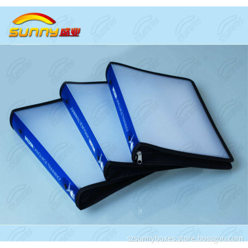 Printing zipper expanding file folder